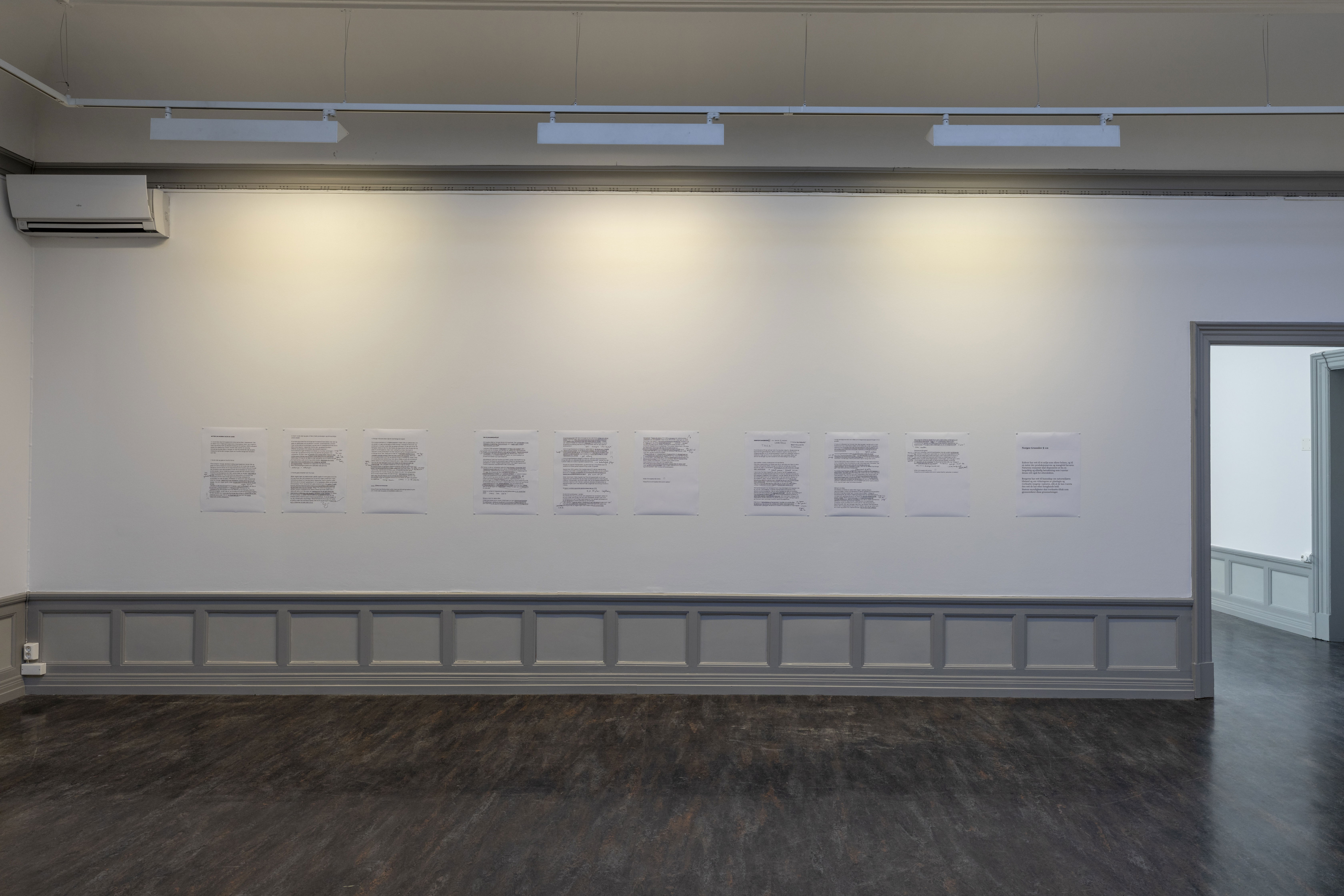 Marte Eknæs, Air Conditions (2020), installation view. Photo: Oddbjørn Erland Aarstad.